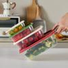 Set de Tres Piezas de Recipientes de Plástico para Conservar Alimentos Almacenamiento Hermético Lonchera Almacenamiento de Alimentos Refrigerador Caja Refrigerada Caja de Regalo Venta al por Mayor