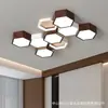 Lámpara de Techo para Sala de Estar Estilo Chino Minimalista Moderno Atmosférica Panal de Abeja Nórdica Creativa Nueva Lámpara para Dormitorio Iluminación para Toda la Casa
