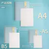 Cuaderno Transparente de Hojas Sueltas Desmontable B5 Personalizado de 26 Agujeros para Estudiantes, Cuaderno de Hojas Sueltas Engrosado, A5 Rayado y en Blanco