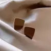 Pendientes de Trébol de Cuatro Hojas Maillard de Aguja de Plata Estilo Hong Kong Retro Elegantes Pendientes para el Trabajo Moda Femenina Lujo Ligero Pendientes de Gama Alta