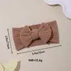 Comércio Exterior Nova Joia Infantil Cor Pura Elástico de Nylon Larga Faixa de Cabelo Europeia e Americana Faixa de Cabelo com Laço para Bebê Venda Direta da Fábrica