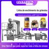 Máquina de enchimento de grânulos de alimentos totalmente automática, máquina de enlatados quantitativos de frutas secas e grãos, máquina de enchimento de nozes engarrafadas e aveia
