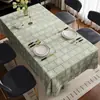 Nova toalha de mesa retangular 2026, estilo étnico retrô do Sudeste Asiático, à prova d'água e resistente a óleo, sem lavagem, para uso externo e interno