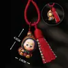 Pingente de Figura de Estrela Esculpida em Madeira, Ornamento Decorativo com Borla Curta, Chaveiro de Madeira de Sândalo Madeira Arco-Íris, Pingente de Bolsa Fofo e Adorável