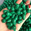 Ventas Directas de Fábrica de Accesorios para Joyería de Malaquita Sintética, Colgantes Redondos y de Gota de Agua, Cabuchones para Anillos y Procesamiento Personalizado de Gemas