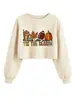 Tienda independiente de Amazon Wish moda europea y americana holgada para mujer es la temporada sudadera crop top para bebidas