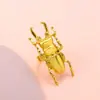 Anillo Exagerado de Insecto Transfronterizo Europeo y Americano Moda Nicho Personalidad Anillo de Dedo Índice Escarabajo Anillo Abierto para Mujeres
