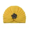 Gorros de Punto con Incrustaciones de Diamantes Europeos y Americanos Transfronterizos, Gorros Baotou Indios, Gorros Cálidos de Lana para Otoño e Invierno, Gorros de Punto con Protección para los Oídos