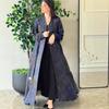 Casaco corta-vento feminino elegante de comprimento médio, confortável, estilo francês, novo designer, transfronteiriço da Amazon Europeia e Americana 2025