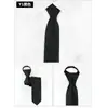 Corbata de Cremallera para Hombre Novio Boda Rojo 8cm Vestido Negocios Nudo Libre Perezoso Fácil de Jalar Azul