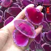 Venda direta da fábrica de peças de ágata de várias cores, tamanho pequeno, peças para carrilhão de vento, pingentes de ágata, peças com paisagem, Fábrica de Gemas de Huizhou