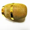 Microfone microfone tela produtos eletrônicos galvanoplastia processamento de imitação de ouro malha de microfone de âncora pode ser personalizado atacado