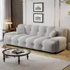 Sofá cama minimalista italiano Roche Bobois para sala de estar y estudio, sofá de línea recta en tela francesa para apartamentos pequeños, modelo nuevo de moda