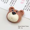 Acessórios de Resina DIY Desenho Animado Joias Cabeça de Animal Fofa Cola de Chantilly Grampo de Cabelo Capa de Celular Fivela de Sapato Chaveiro Pingente