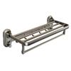 Toallero con Ventosa Barra Colgante sin Perforaciones para Baño Estante de Almacenamiento para Baño Integrado Ducha Baño Almacenamiento Toallero