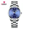 CHENXI/Dawn 006A Reloj de Pareja Reloj de Negocios para Mujer Correa de Acero Inoxidable Reloj para Hombre