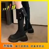 Botas de Cavaleiro Amplas de Quatro Formas de Usar Escolha da Moda Tamanho Grande Botas Longas Novidades Outono/Inverno 2026 Merade Acima do Joelho