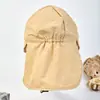 Xale Proteção Solar Amazon Transfronteiriço Chapéu Exterior Secagem Rápida Chapéu de Pescador Proteção Solar Chapéu de Sol Cor Sólida Infantil Bebê Estilo Fino