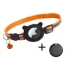 Coleira de Gato Transfronteiriça com Sino Adequada para Airtag Coleira de Orelha de Gato Refletiva Capa de Silicone Localizador de Pet Coleira em Estoque