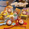 Chaveiro Original de Ouriço Gordo Fofo Corrente Fofa e Exquisita Boneca de Resina Fofa Boneca Pingente para Mochila de Homens e Mulheres Presente