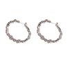 Pendientes de Cruz de Metal Transfronterizos de Amazon Europeo y Americano, Lujo Ligero Personalizado, Versátiles, Estilo Fresco, Venta al por Mayor de Pendientes de Gama Alta