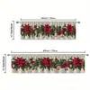 Cortinas Navideñas Nuevas Transfronterizas 2026 para Dormitorio y Sala de Estar, Tela Colgante Decorativa Impresa Digitalmente, Tela de Fondo para Decoración Festiva