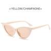 Nuevas gafas de sol de ojo de gato personalizadas, gafas de sol de montura pequeña de moda, gafas de tiro callejero transfronterizo para mujeres europeas y americanas 97073