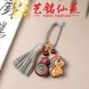 Colgante Año del Caballo Arcoíris Arte Ming Xianyuan Caballo del Zodiaco Creativo con Bolsa de la Fortuna Llavero Colgante para Bolso Estilo Pareja