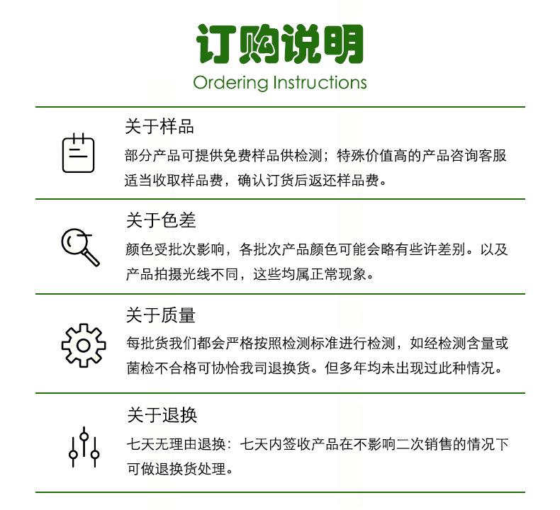 订购说明