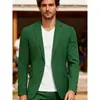 Chaqueta de Traje Casual para Hombre de un Solo Botón Corte Ajustado Estilo Coreano Negocios Moderno Traje Juvenil Parte Superior de Traje de Moda para Hombre
