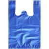 Saco Plástico Azul Grande Espessado Saco Conveniente Saco de Compras para Legumes e Frutas Saco de Embalagem Portátil Saco de Lixo Tipo Colete