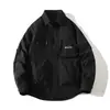 Comercio Exterior Transfronterizo Fuentes Otoño 2024 Nuevo Chaqueta con Solapa para Pareja Bolsillo Grande Tridimensional Holgada Chaqueta Japonesa