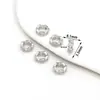 Oro de 18K que Conserva el Color Incrustado con Diamantes, Cuentas Espaciadoras de Rueda Grandes Huecas, Accesorios para Pulseras de Cristal y Perlas DIY C45