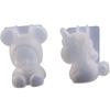 Molde de cola de gota diy postura sentada tridimensional bebê dormindo espelho pequeno unicórnio tridimensional molde de silicone