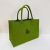 Nova Bolsa de Feltro, Venda Direta da Fábrica Bolsa Tote de Feltro para Presente, Promoção Corporativa e Logotipo Impresso Bolsa de Feltro Popular