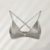 Nueva Lencería Yuyue de Cierre Frontal Estilo Francés de Seda para Mujer, Hecha de Seda de Morera, Sexy Escote en V Profundo, Sujetador Francés sin Varillas