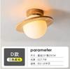Nueva lámpara de techo LED pequeña de madera maciza de estilo chino, lámpara de pasillo de troncos de entrada nórdica, lámpara de techo creativa para balcón y hogar.