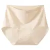 Calcinha Feminina de Cintura Alta, Algodão Puro 10A Antibacteriana, Gancho Estendido, Sem Costura, Estampa Floral, Classe A, Novo Estilo, Controle de Barriga, Calcinha para Meninas