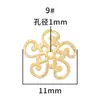 Acessórios de Prata S925 Bandeja de Flor Banhada a Ouro Prata Bandeja de Flor Trevo de Quatro Folhas Miçanga Espaçadora 6-11mm Pulseira de Cristal