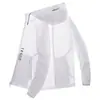 Ropa de Protección Solar para Hombre, Chaqueta Casual Delgada Transpirable de Seda de Hielo de Verano, Cortavientos para Pesca al Aire Libre, Amazon