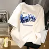 Camiseta Blanca de Verano de Manga Corta con Diseño de Oso Fresa Fresco y Sencillo para Hombres y Mujeres, Top Versátil Holgado Estilo Coreano Juvenil Retro para Parejas