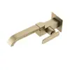 Grifo Extendido de una Sola Agua Fría Montado en Pared para Balcón de Baño, Grifo de Cobre Rotatorio de Apertura Rápida para Fregadero