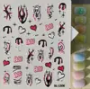 Pegatinas de Arte para Uñas de Calavera de Azúcar de Halloween Calavera del Día de Muertos Mexicano Transfronteriza Pegatinas en Relieve 5D Modelo Sl