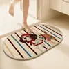 Alfombrillas de Piso de Lino Personalizables Modelo Nuevo 2026 Alfombrillas Resistentes al Desgaste Estilo Dibujos Animados Domésticas Antideslizantes Absorbentes de Agua Resistentes a la Suciedad Alfombrillas de Piso para Baño