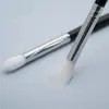 Set de Pinceles de Maquillaje de Pelo de Animal Personalizado, Pincel Inclinado para Cejas, Pincel para Corrector Blanco y Negro, Herramienta Portátil para Maquillaje de Ojos Gracedo