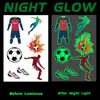 Juegos Deportivos Actividades de Jardín de Infancia Pegatinas de Tatuaje Luminosas Pintadas Impermeables Resistentes al Sudor Brazo de Niño Pegatinas Luminosas Fluorescentes No Tóxicas