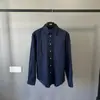 Camisa de Lino Clásica Transfronteriza Rl Bordado de Logo Pony Estilo Old Money Marca de Moda Camisa de Algodón y Lino para Mujer