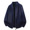 E-commerce Transfronteiriço Dropshipping Malharia Masculina 2026 Chegada de Inverno Cardigan Suéter Masculino Tamanho Grande