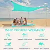 Toldo transfronterizo a prueba de explosiones sombrilla impermeable tienda de campaña de playa 4 postes fuertes anti-radiación
