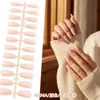Europeu e Americano Popular Transfronteiriço Fosco Sólido Cor Gelo-Transparente Alto Padrão Trapezoidal Nail Art Unhas Usáveis Pontas de Unhas Postiças Acessórios